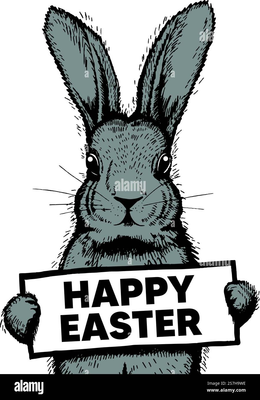 Osterhase. Osterhasen-Illustration Stock Vektor