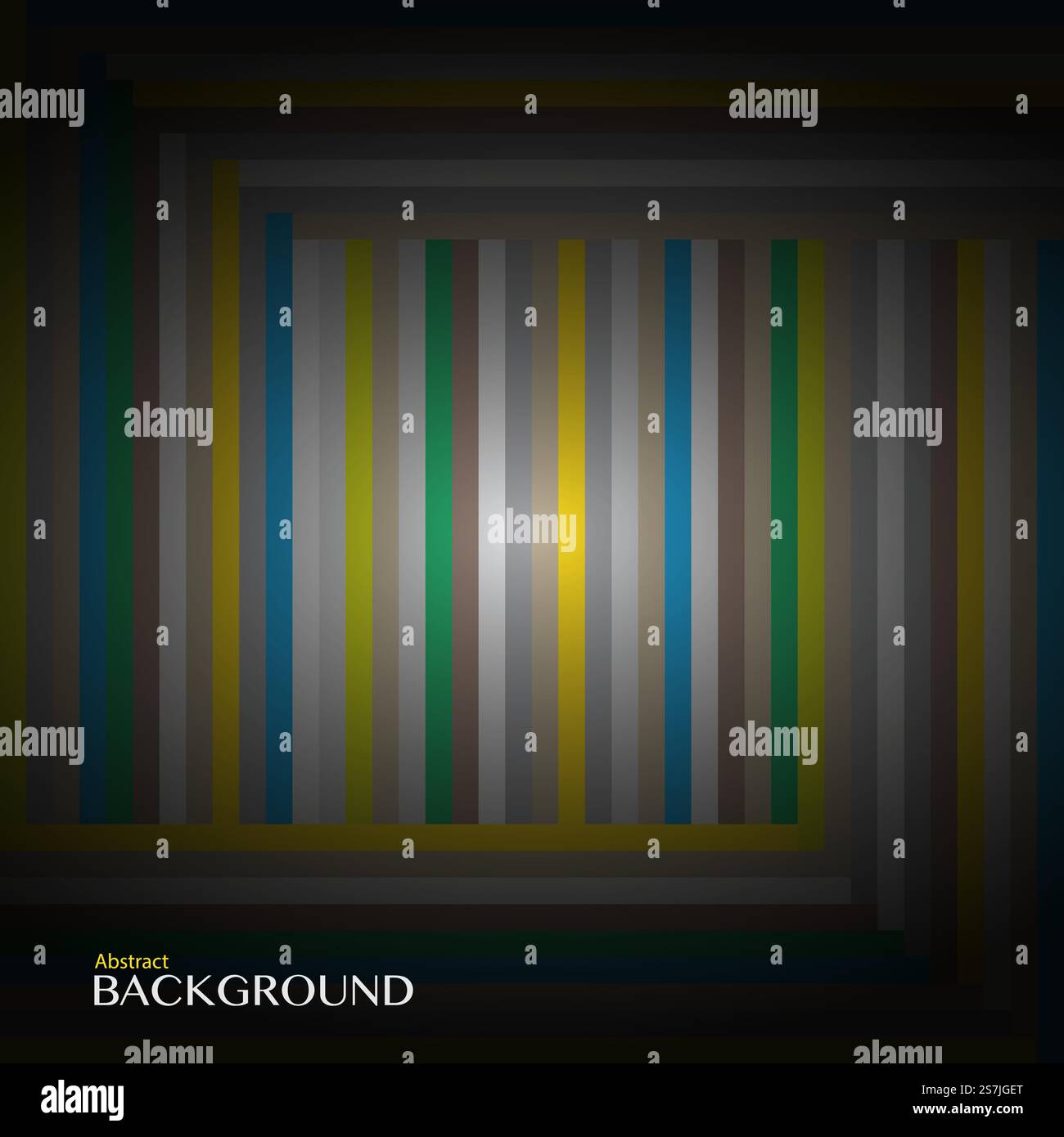 Mehrfarbiges Streifenmuster. Abstrakter Hintergrund mit vertikalen und horizontalen Linien. Vektorabbildung... Mehrfarbiges Streifenmuster. Stock Vektor