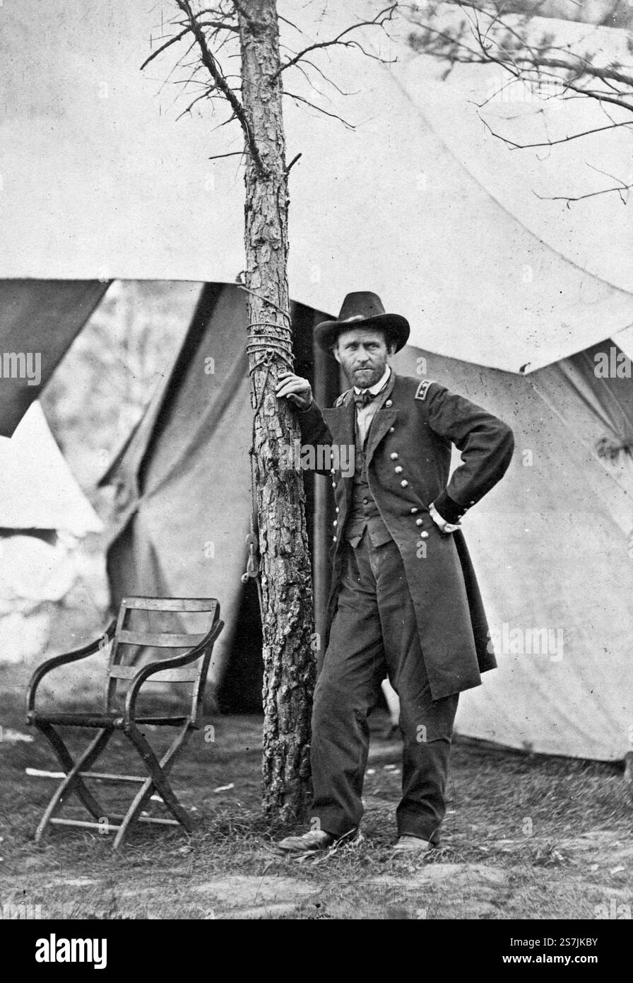 Ulysses S. Grant (1822–1885) 18. Präsident der Vereinigten Staaten von 1869 bis 1877 und General im Amerikanischen Bürgerkrieg. Präsident Ulysses S. Grant Stockfoto