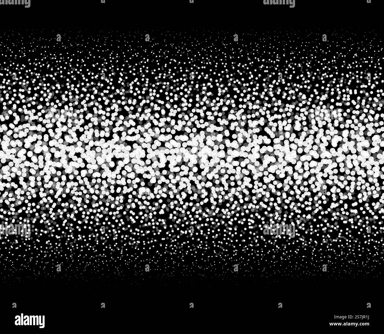 Verlaufsgepunkteter Hintergrund auf Schwarz. Hintergrund des horizontalen Dotwork-Musters. Vektorabbildung. Verlaufsgepunkteter Hintergrund auf Schwarz. Hintergrund des horizontalen Dotwork-Musters. Vektorabbildung. Stock Vektor