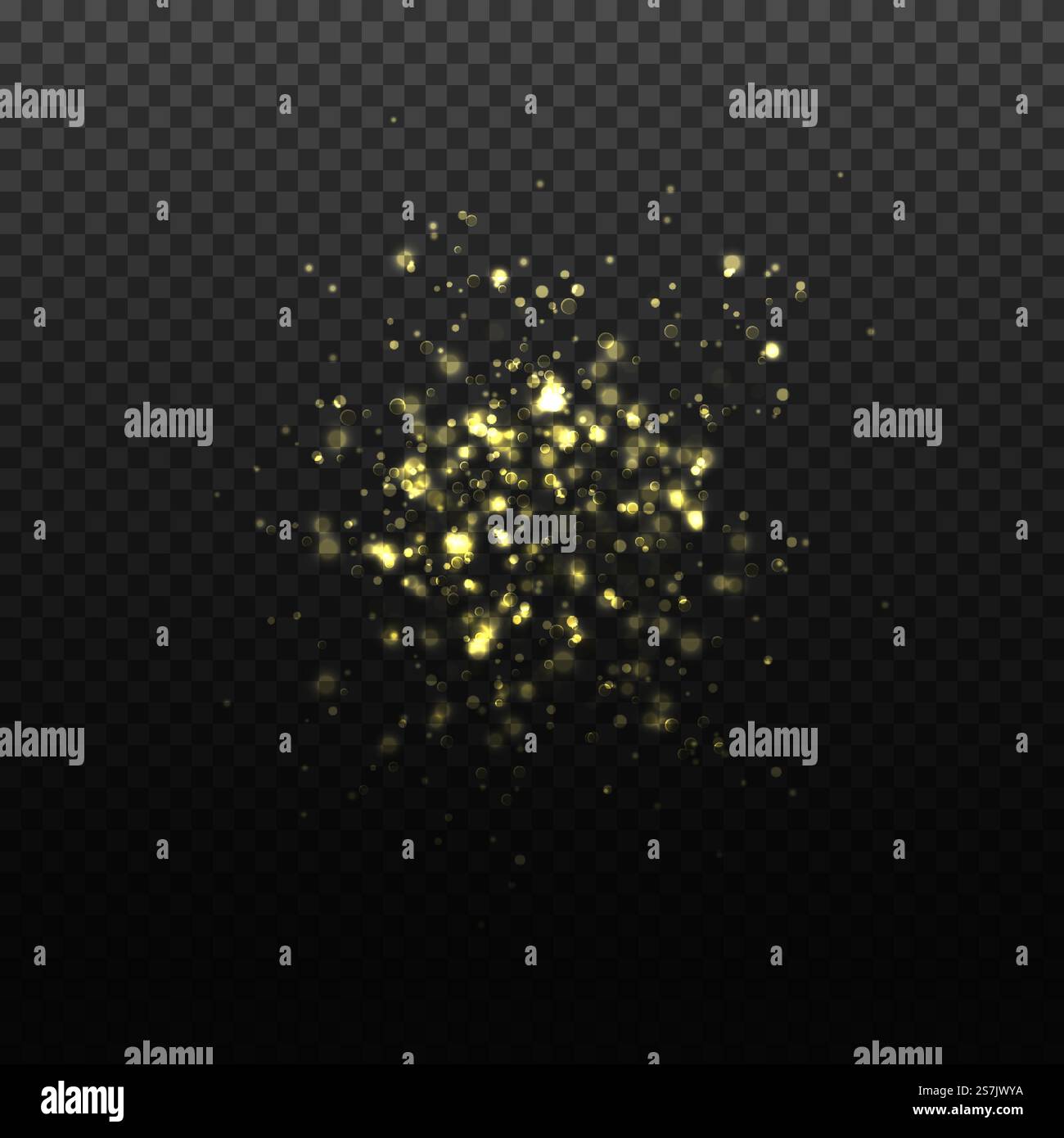 Vektor Gold Glitzer Hintergrund. Transparente fallende goldene Partikel. Magie und Luxus Weihnachten oder Party Hintergrund Illustration.. Vektor Gold Glitzer Hintergrund. Transparente fallende goldene Partikel. Zauberhaftes und luxuriöses Hintergrunddesign für Weihnachten oder Party. Stock Vektor