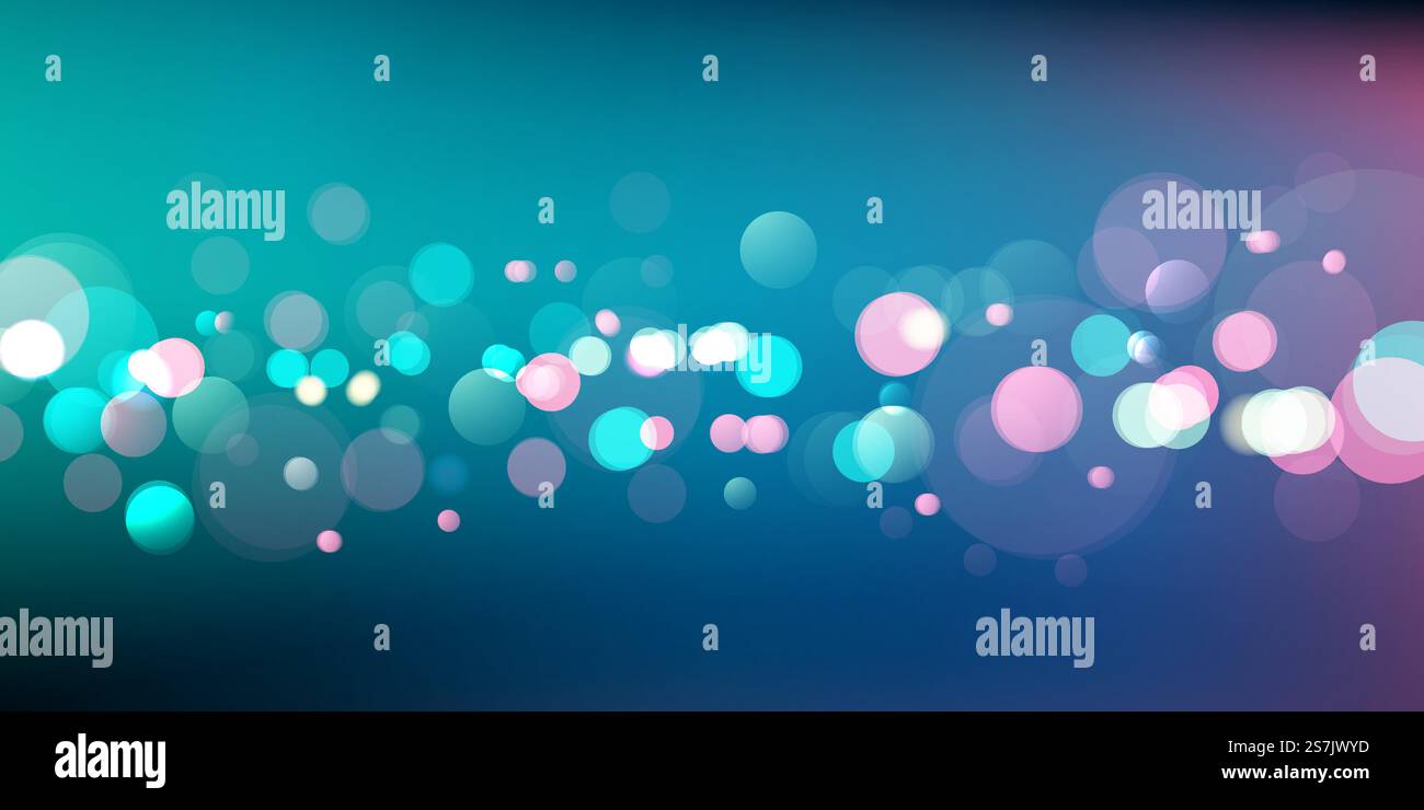 Abstraktes, verschwommenes Lichtelement, das für die Dekoration des Bokeh-Hintergrunds verwendet werden kann Stock Vektor
