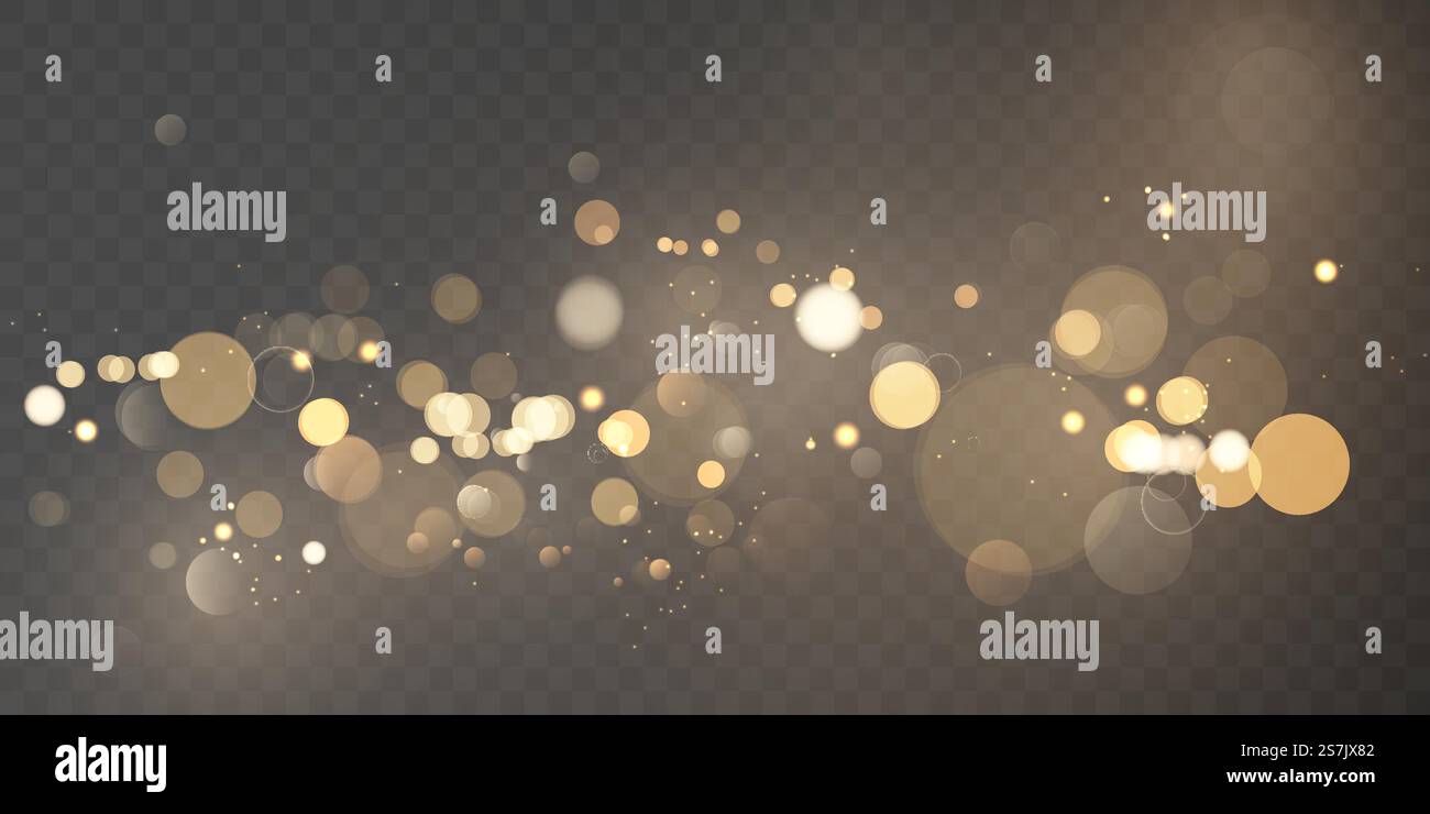 Abstraktes, verschwommenes Lichtelement, das für die Dekoration des Bokeh-Hintergrunds verwendet werden kann Stock Vektor