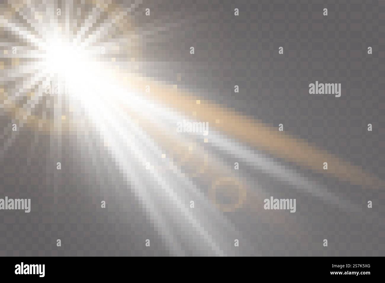 Vektor transparente Sonnenlicht besondere lens flare Lichteffekt Stock Vektor