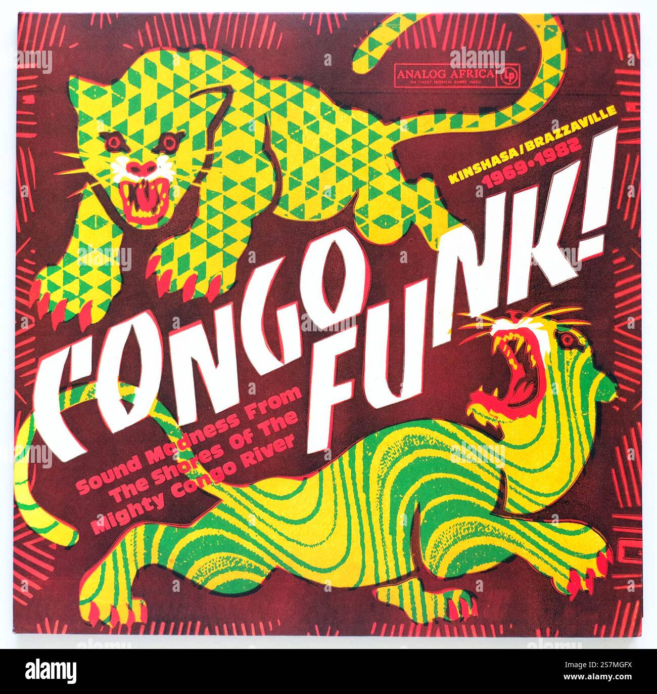 Das Cover von Congo Funk - Kinshasa/Brazzaville 1969-1982, 2024er-Album auf Analog Africa - NUR REDAKTIONELLE VERWENDUNG Stockfoto