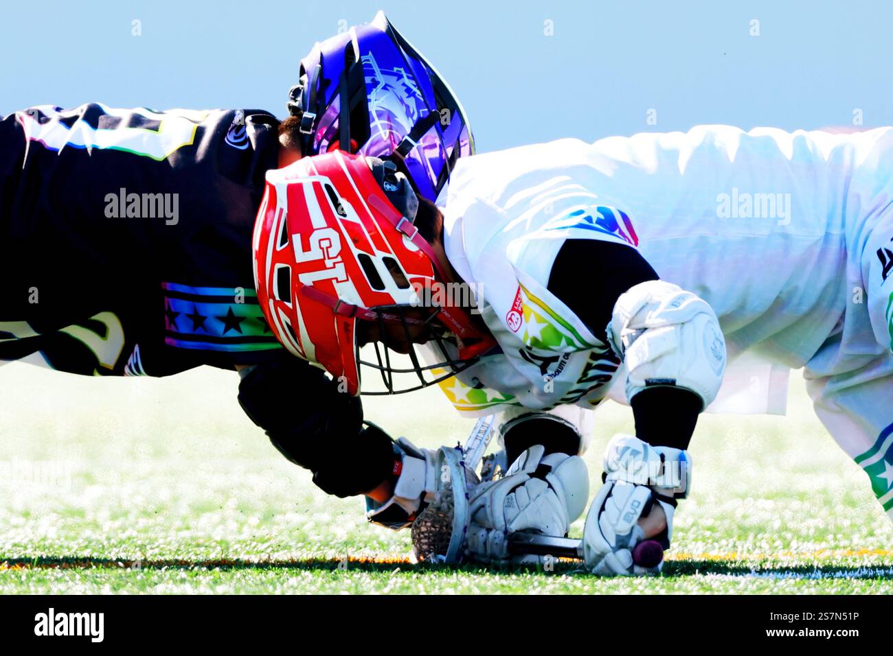 Aminovital Field, Tokio, Japan. Januar 2025. Face Off/Allgemeine Ansicht, 18. JANUAR 2025 - Lacrosse : 1 ALL-STAR-SPIELE für Herren 2024 Spiel zwischen College ALL STAR und Club ALL STAR im Aminovital Field, Tokio, Japan. Quelle: Naoki Nishimura/AFLO SPORT/Alamy Live News Stockfoto