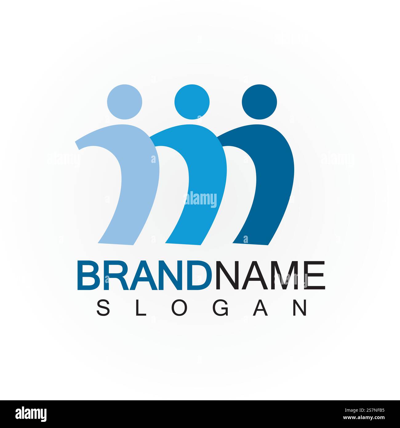 M Letter People Concept Logo-Vorlage Vektordarstellung Stock Vektor