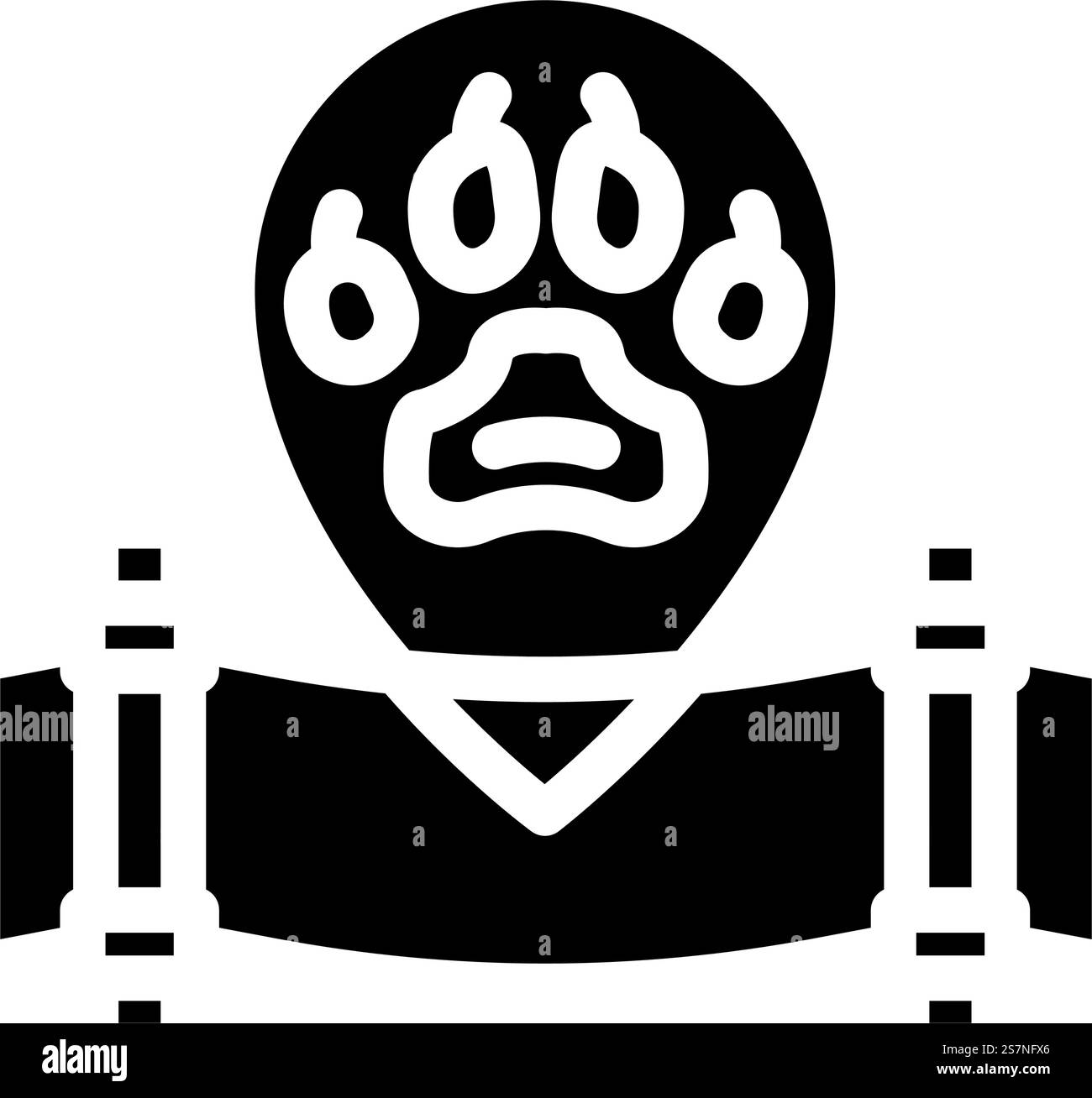 Wiederherstellung von Lebensräumen für Tierwelt Glyphen-Symbol-Vektor. Schild zur Wiederherstellung von Lebensräumen für Wildtiere. Isolierte Symboldarstellung. Tierwelt Habitat Wiederherstellung Glyphe Icon Vektor Illustration Stock Vektor