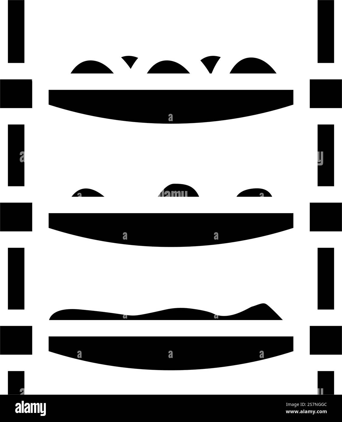 Vertikaler Farming Umwelt Glyphe Symbol Vektor. Umweltzeichen für vertikale Landwirtschaft. Isolierte Symboldarstellung. Vertikale Landwirtschaft Umwelt Glyphe Symbol Vektor Illustration Stock Vektor
