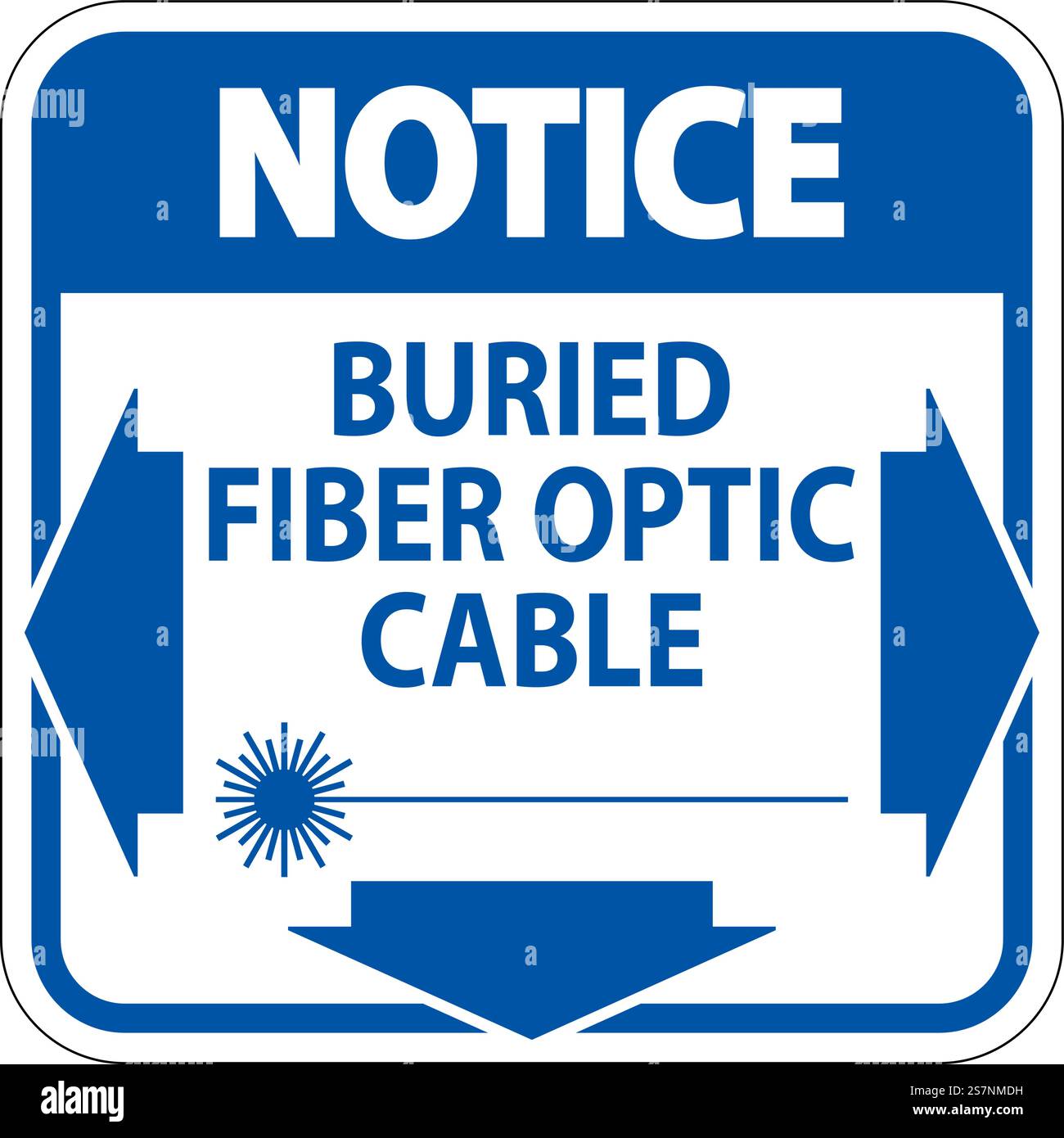 Achten Sie Auf First Sign, Grabing Fiber Optic Cable (Erstes Zeichen, Glasfaserkabel) Stock Vektor Achten Sie Auf First Sign, Grabing Fiber Optic Cable (Erstes Zeichen, Glasfaserkabel) Stock Vektor