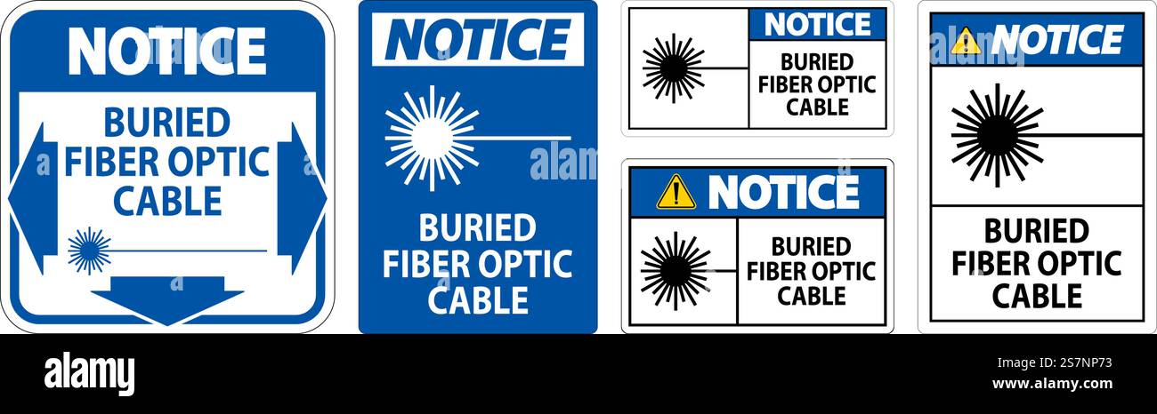 Achten Sie Auf First Sign, Grabing Fiber Optic Cable (Erstes Zeichen, Glasfaserkabel) Stock Vektor Achten Sie Auf First Sign, Grabing Fiber Optic Cable (Erstes Zeichen, Glasfaserkabel) Stock Vektor