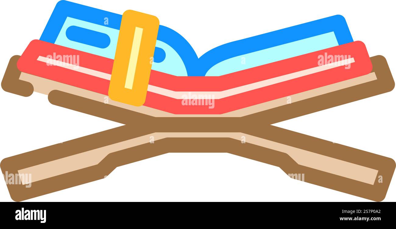 quran islam muslimische Farbe Icon Vektor. islamisches Zeichen im koran. Isolierte Symboldarstellung. quran islam muslimische Farbe Icon Vektor Illustration Stock Vektor