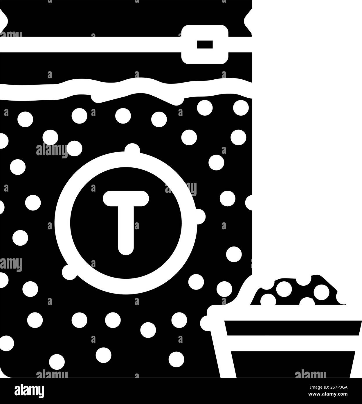 Tabak-Nikotin-Glyphe-Symbol-Vektor. Tabak-Nikotin-Zeichen. Isolierte Symboldarstellung. Tabak-Nikotin-Glyphe-Symbol-Vektor-Illustration Stock Vektor