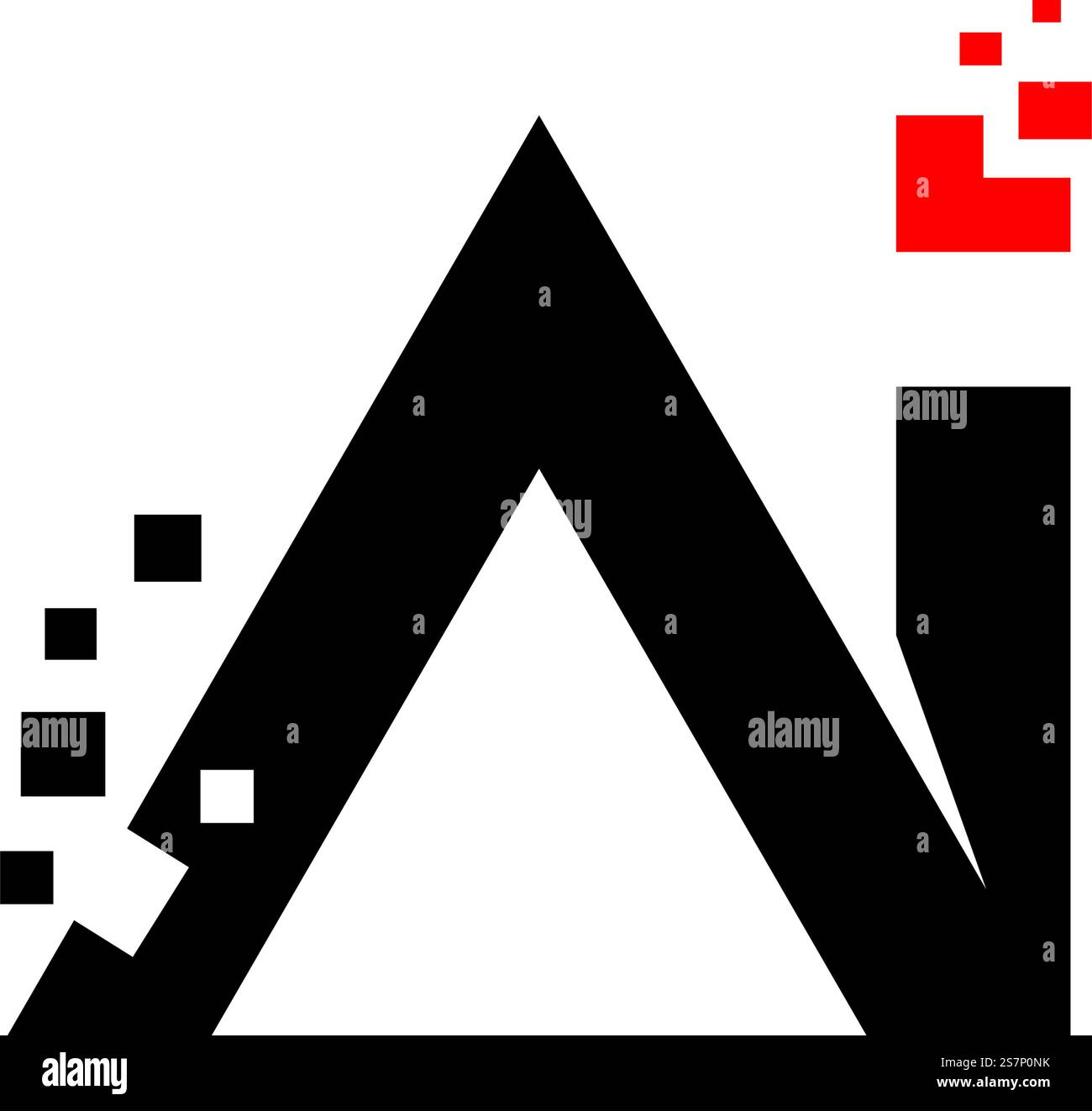 AI Anfangsbuchstaben-Logo-Vektor Stock Vektor