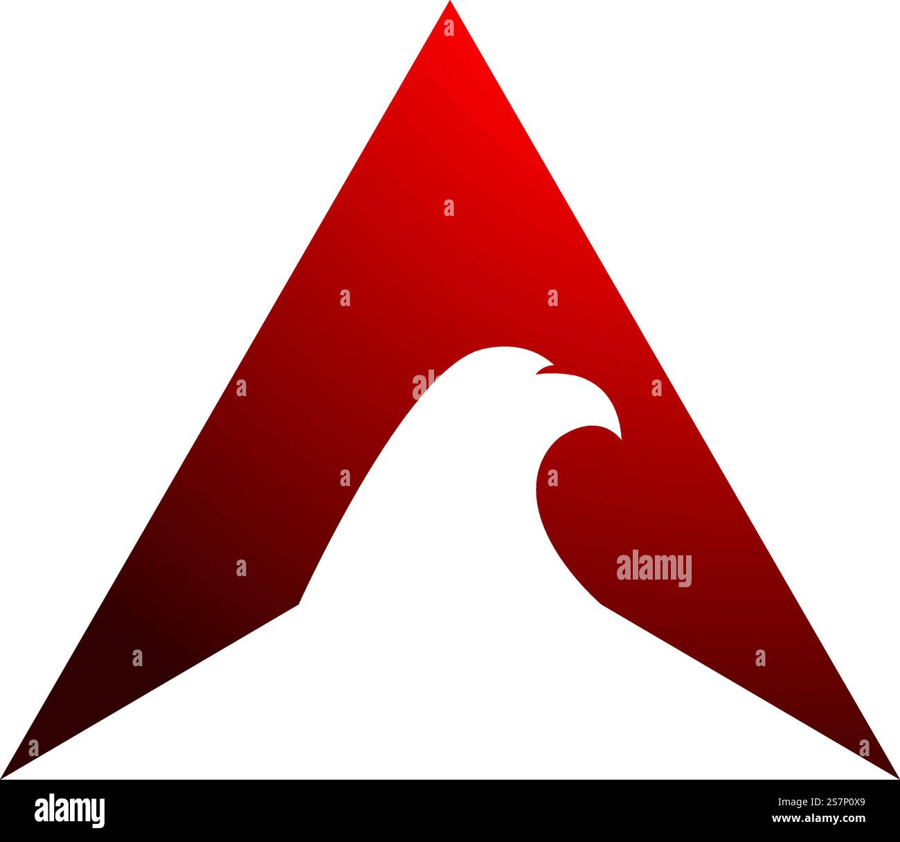 Logodesign mit Falcon Adlervogel Stock Vektor