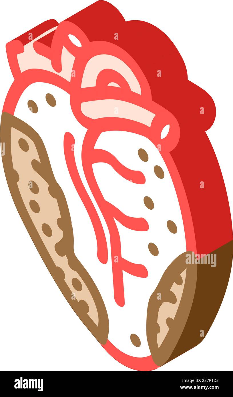 Isometrischer Ikonvektor des Nikotinnikotins. Krebsnikotinzeichen. Isolierte Symboldarstellung. Krebs-Nikotin-isometrische Iconvektor-Illustration Stock Vektor