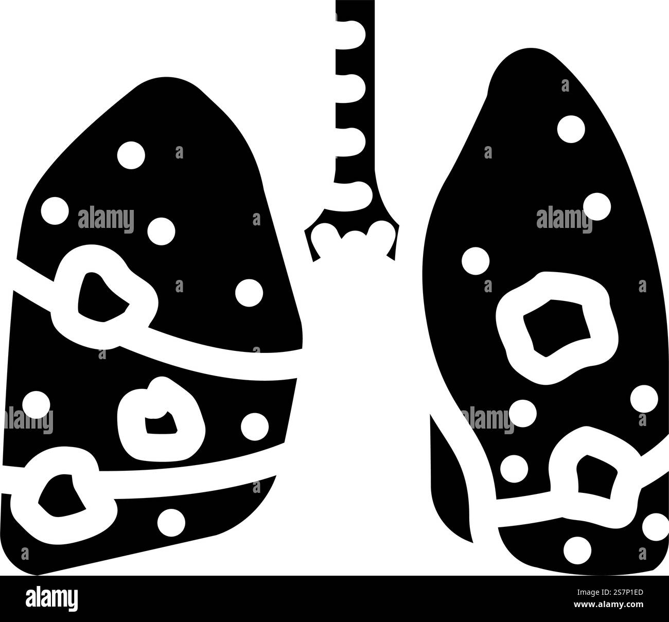 Gesundheit Nikotin Glyphe Symbol Vektor. Gesundheitsnikotinzeichen. Isolierte Symboldarstellung. Gesundheit Nikotin Glyphe Symbol Vektor Illustration Stock Vektor