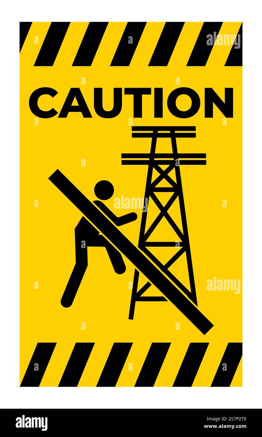 Verbotsschild „Nicht Klettern“-Symbol Stock Vektor