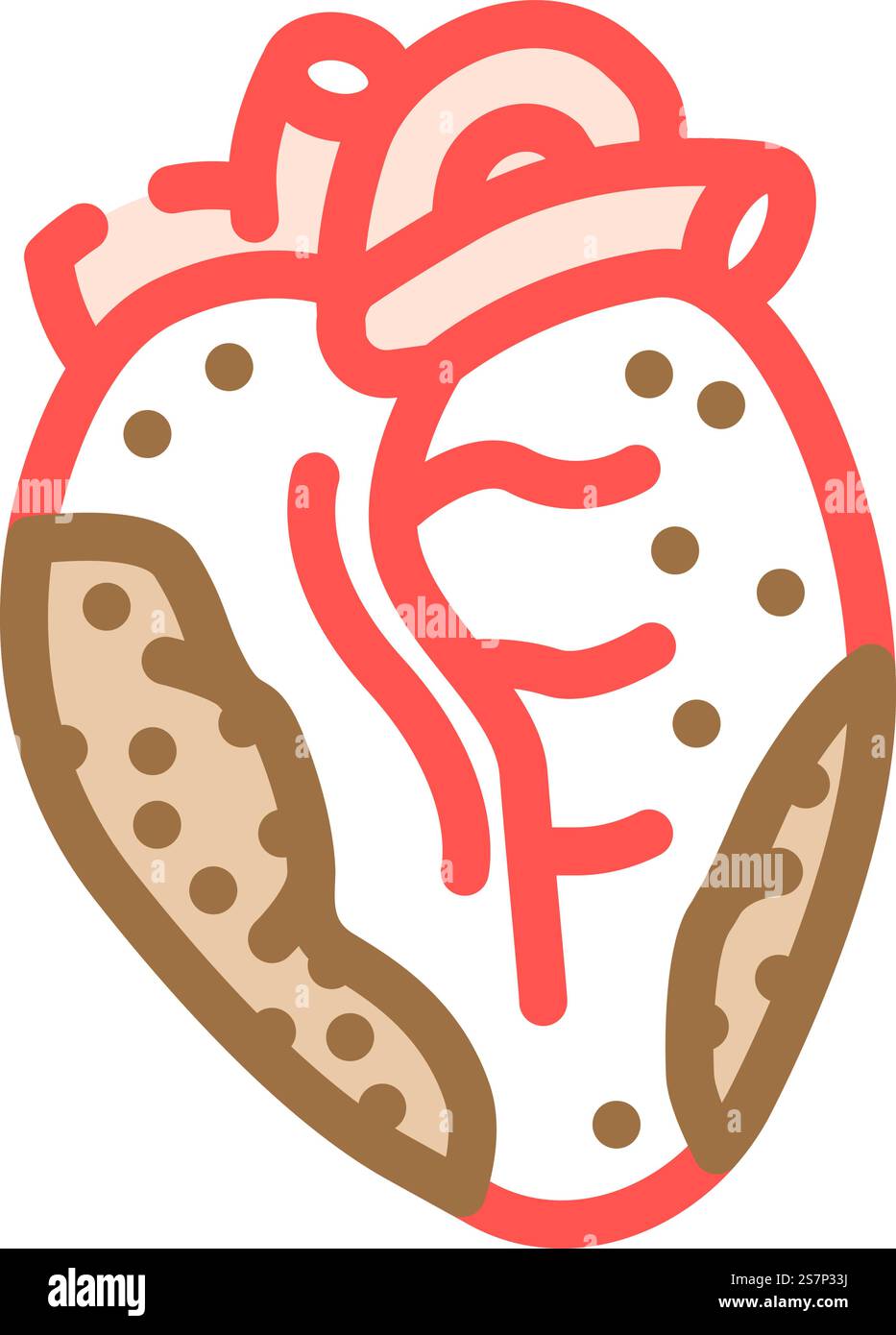 Krebs-Nikotin-Farbsymbolvektor. Krebsnikotinzeichen. Isolierte Symboldarstellung. Krebs-Nikotin-Farbe-Symbol-Vektor-Illustration Stock Vektor