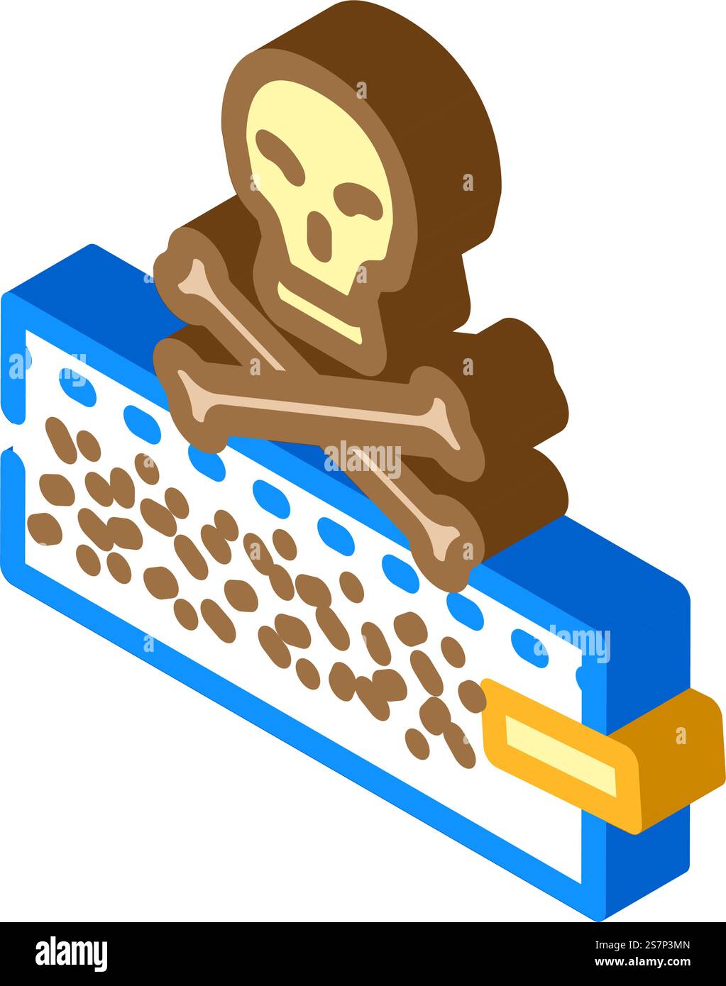 Isometrischer Ikonvektor des Medikaments Nikotin Tabak. Arzneimittelnikotintabak-Zeichen. Isolierte Symboldarstellung. Droge Nikotin Tabak isometrische Iconvektorillustration Stock Vektor
