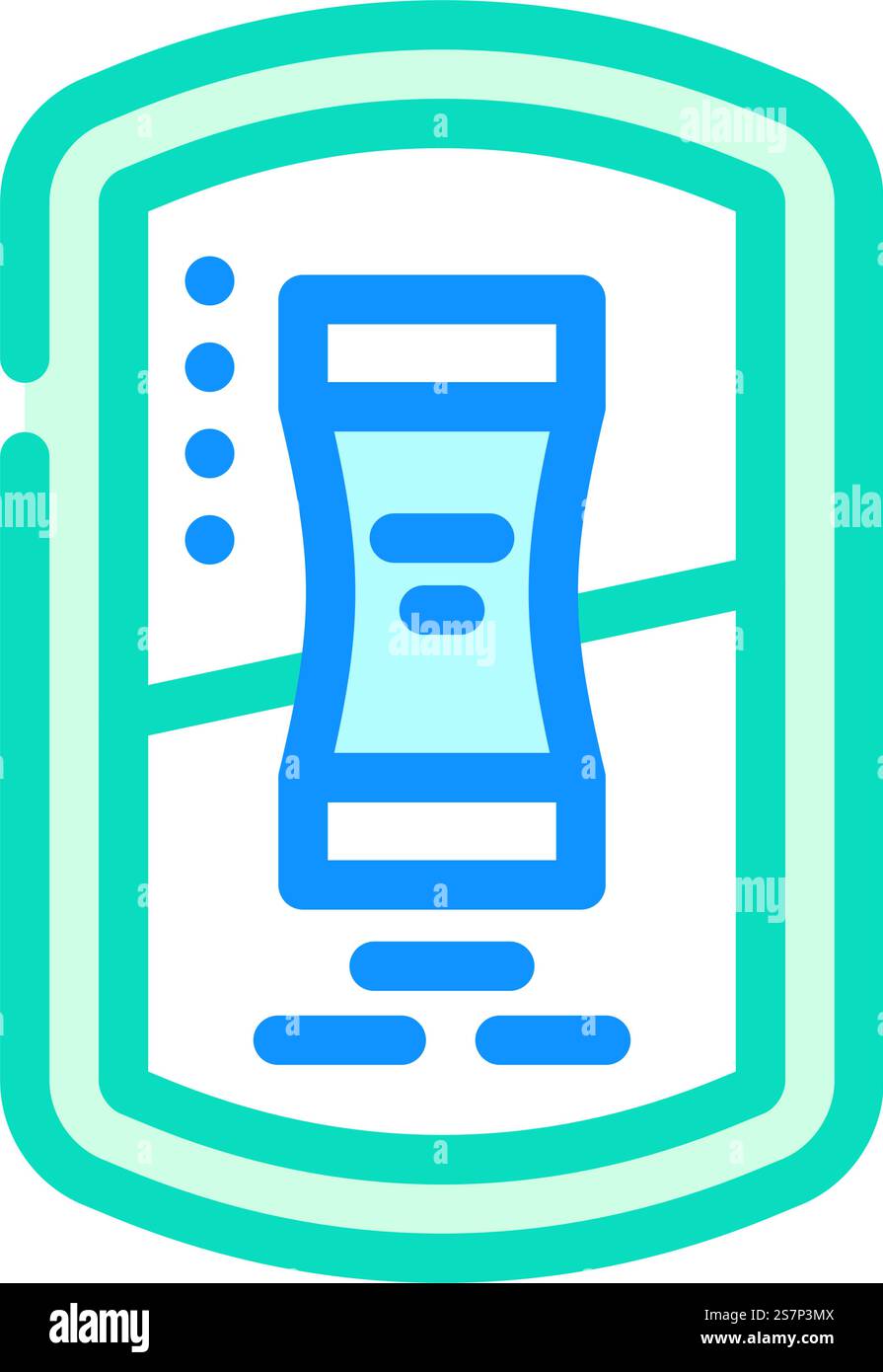 Snus Nikotin Beutel Farbe Symbol Vektor. Snus-Nikotin-Beutelzeichen. Isolierte Symboldarstellung. Snus Nikotin Beutel Farbe Symbol Vektor Illustration Stock Vektor