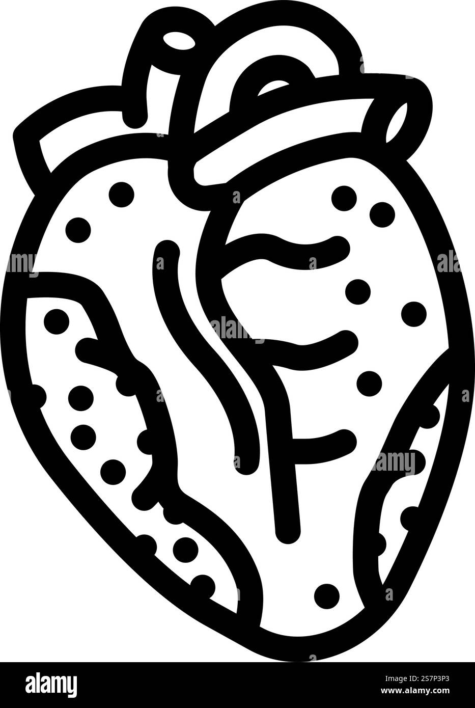 Krebs-Nikotin-Linie-Symbol-Vektor. Krebsnikotinzeichen. Schwarze Abbildung des isolierten Kontursymbols. Krebs-Nikotin-Linie Symbol-Vektor-Illustration Stock Vektor