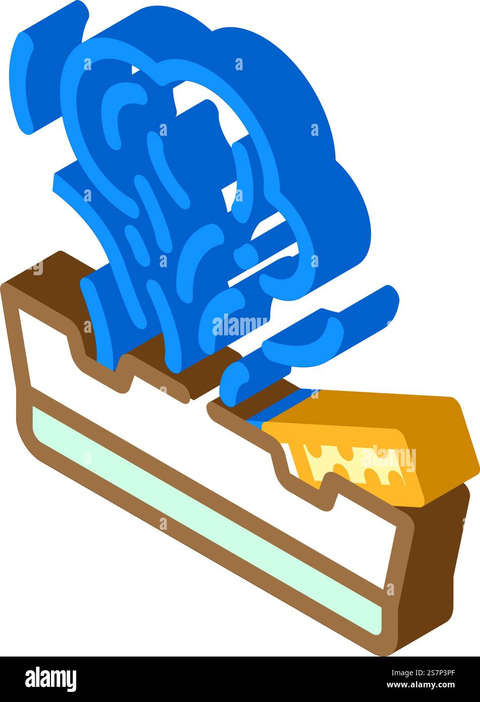 Rauchen Nikotin Tabak isometrischer Ikonvektor. Nikotintabak-Zeichen rauchen. Isolierte Symboldarstellung. Rauch Nikotin Tabak isometrische Icon Vektor Illustration Stock Vektor