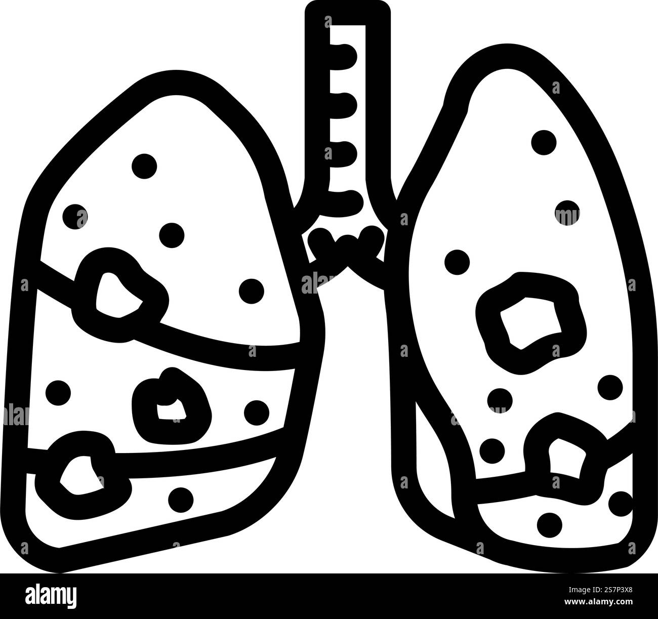 Gesundheit Nikotinlinie Symbolvektor. Gesundheitsnikotinzeichen. Schwarze Abbildung des isolierten Kontursymbols. Gesundheit Nikotin Linie Symbol Vektor Illustration Stock Vektor