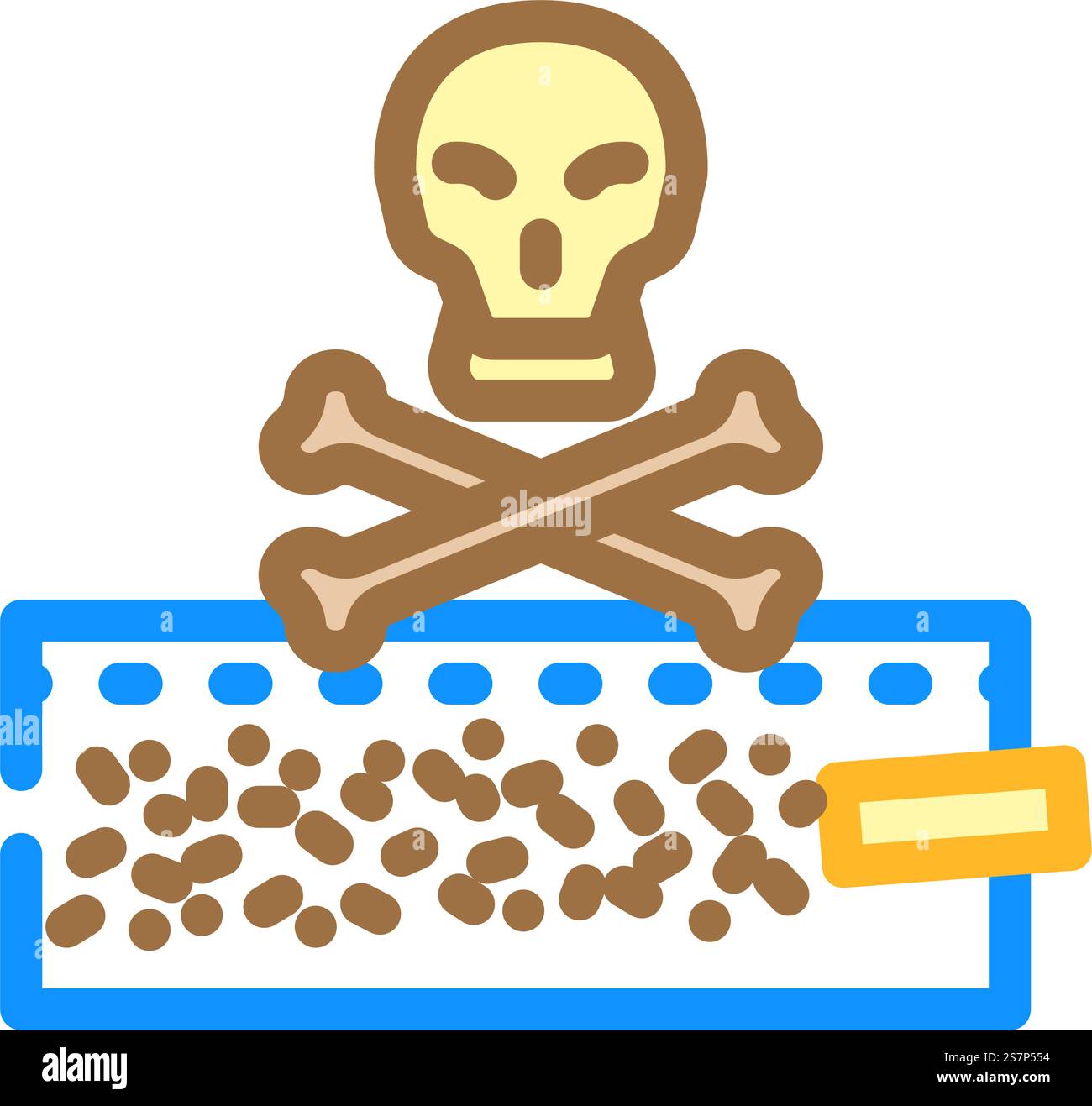 Drogen-Nikotin-Tabak-Farbsymbolvektor. Arzneimittelnikotintabak-Zeichen. Isolierte Symboldarstellung. Droge Nikotin Tabak Farbe Symbol Vektor Illustration Stock Vektor