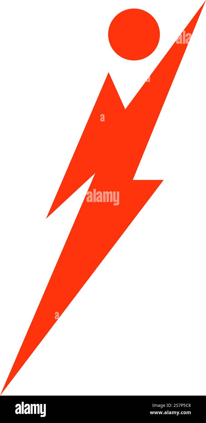 Power Lightning Logo-Vektor-Design Stock Vektor