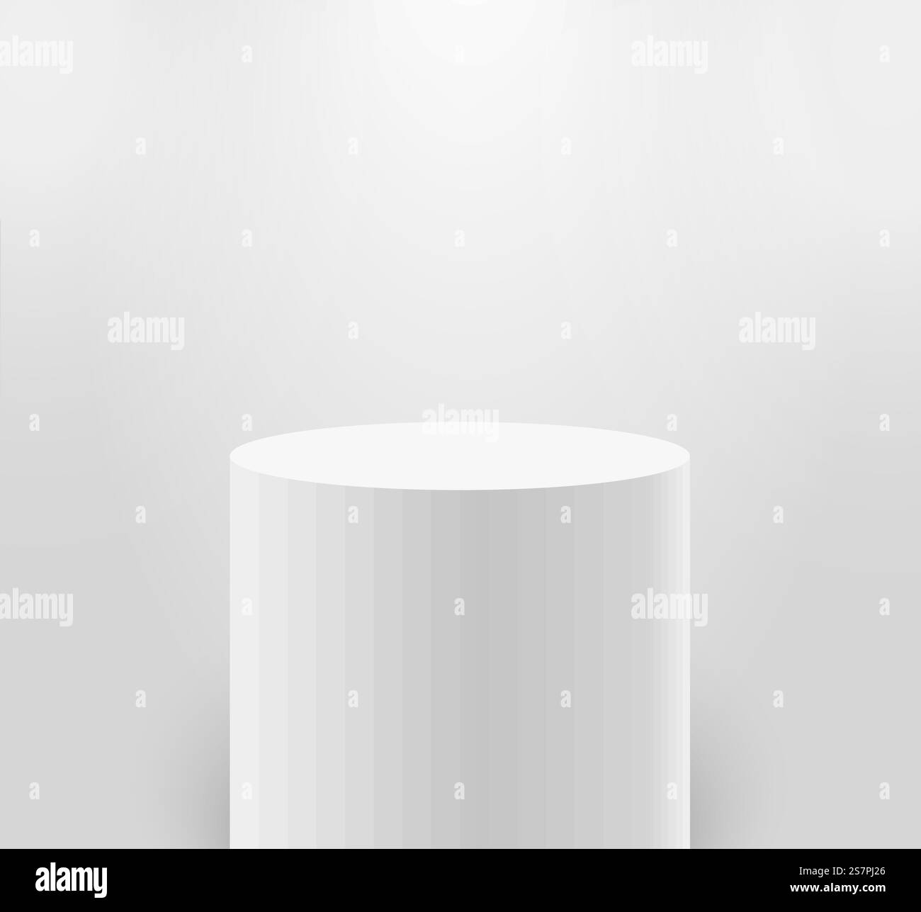 Weißer Podestvektor oder Podium. Vektorillustration. Stock Vektor