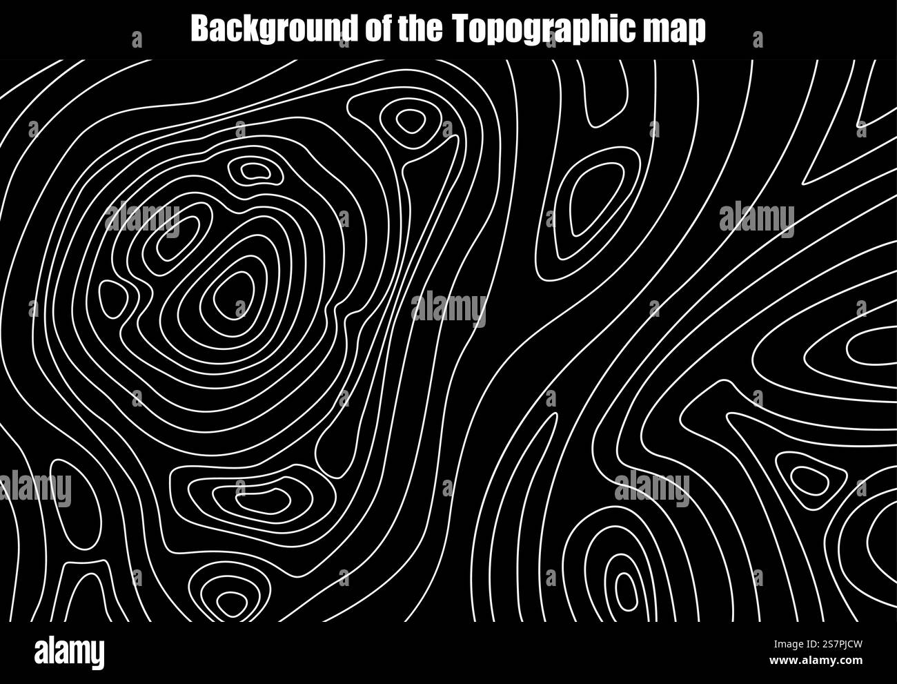 Hintergrund der topographischen Karte Stock Vektor