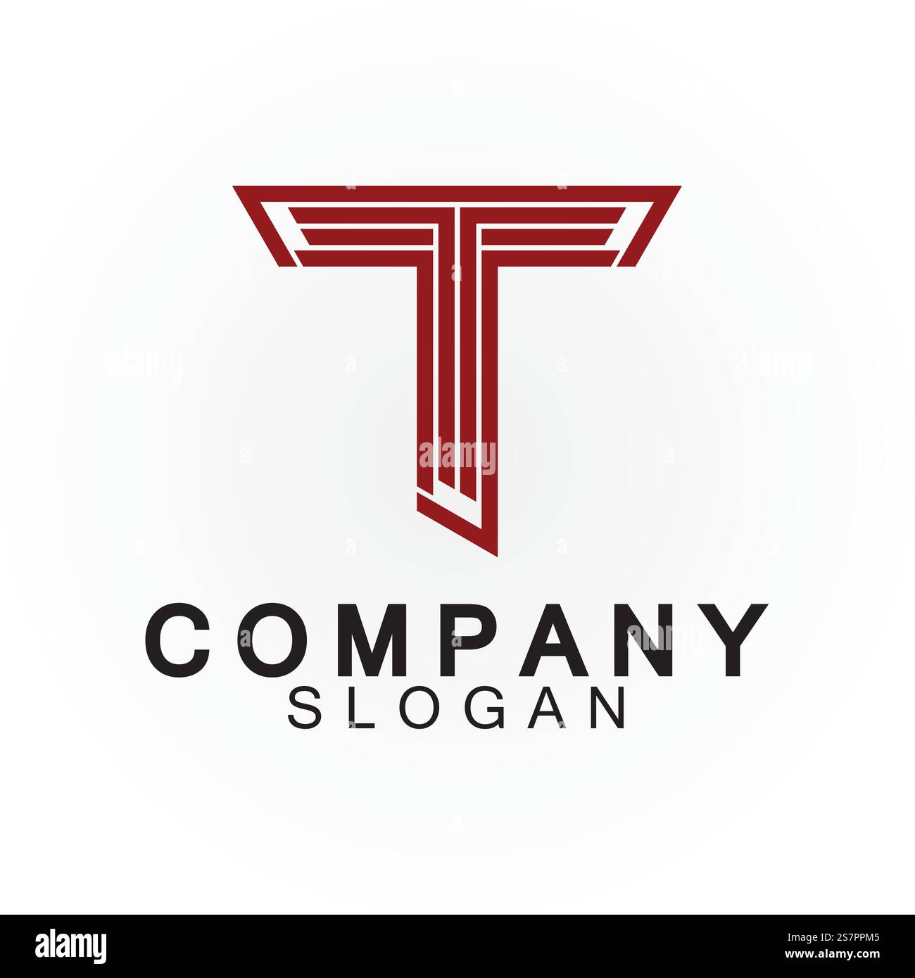 Designvorlage für das T-Logo-Symbol Stock Vektor