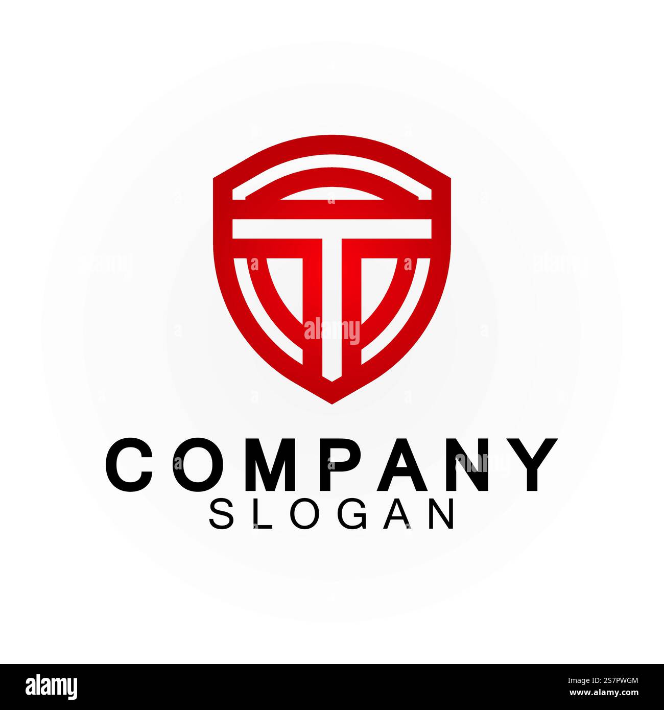 Designvorlage für das T-Logo-Symbol Stock Vektor