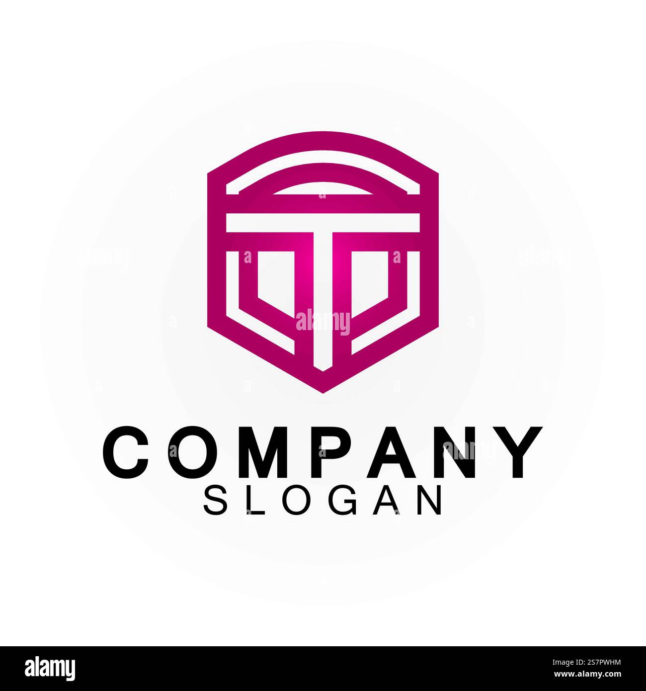 Designvorlage für das T-Logo-Symbol Stock Vektor