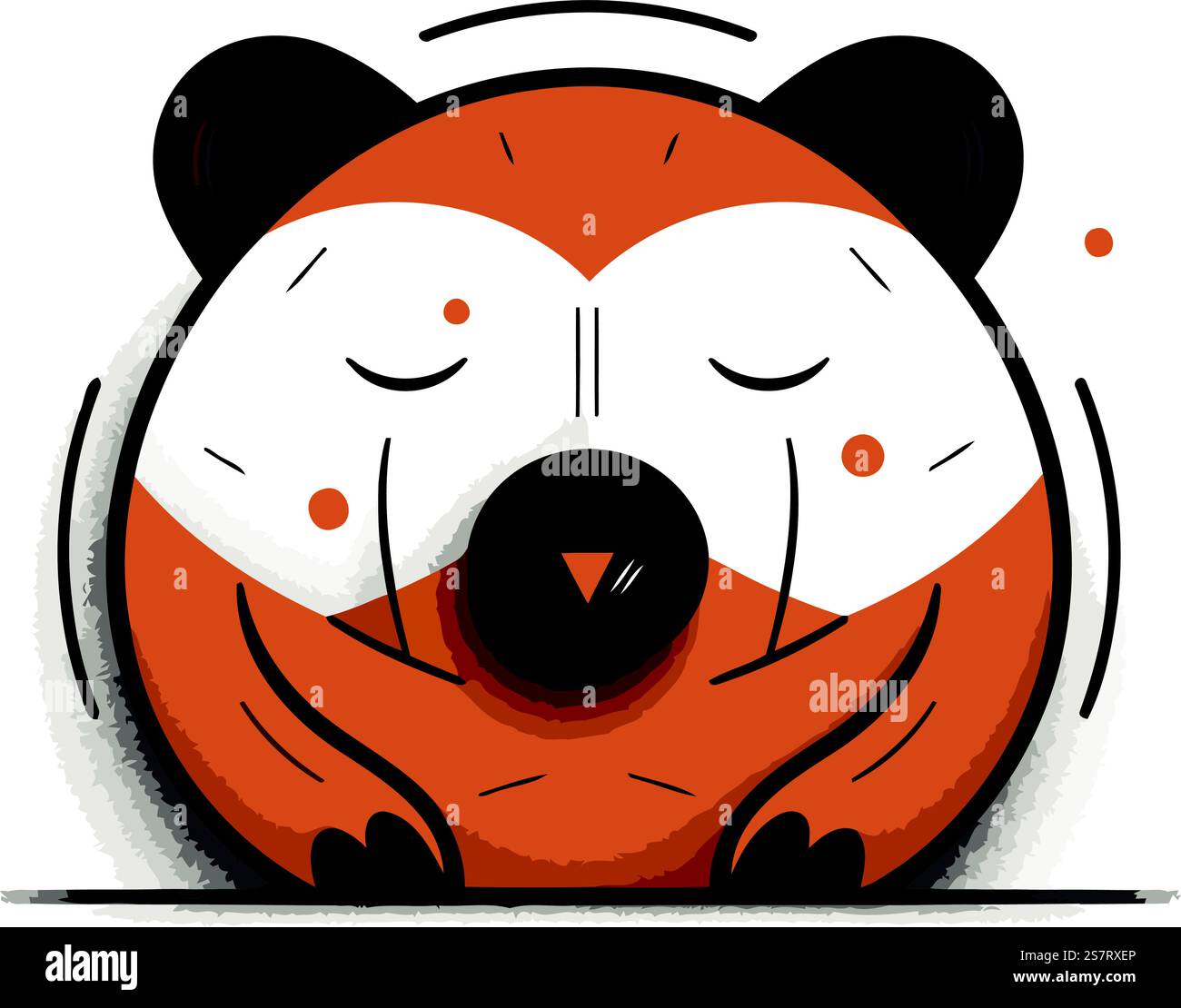 Nettes Hamster Cartoon Vektor-Illustration grafisches Design im Comic-Buchstil Stock Vektor