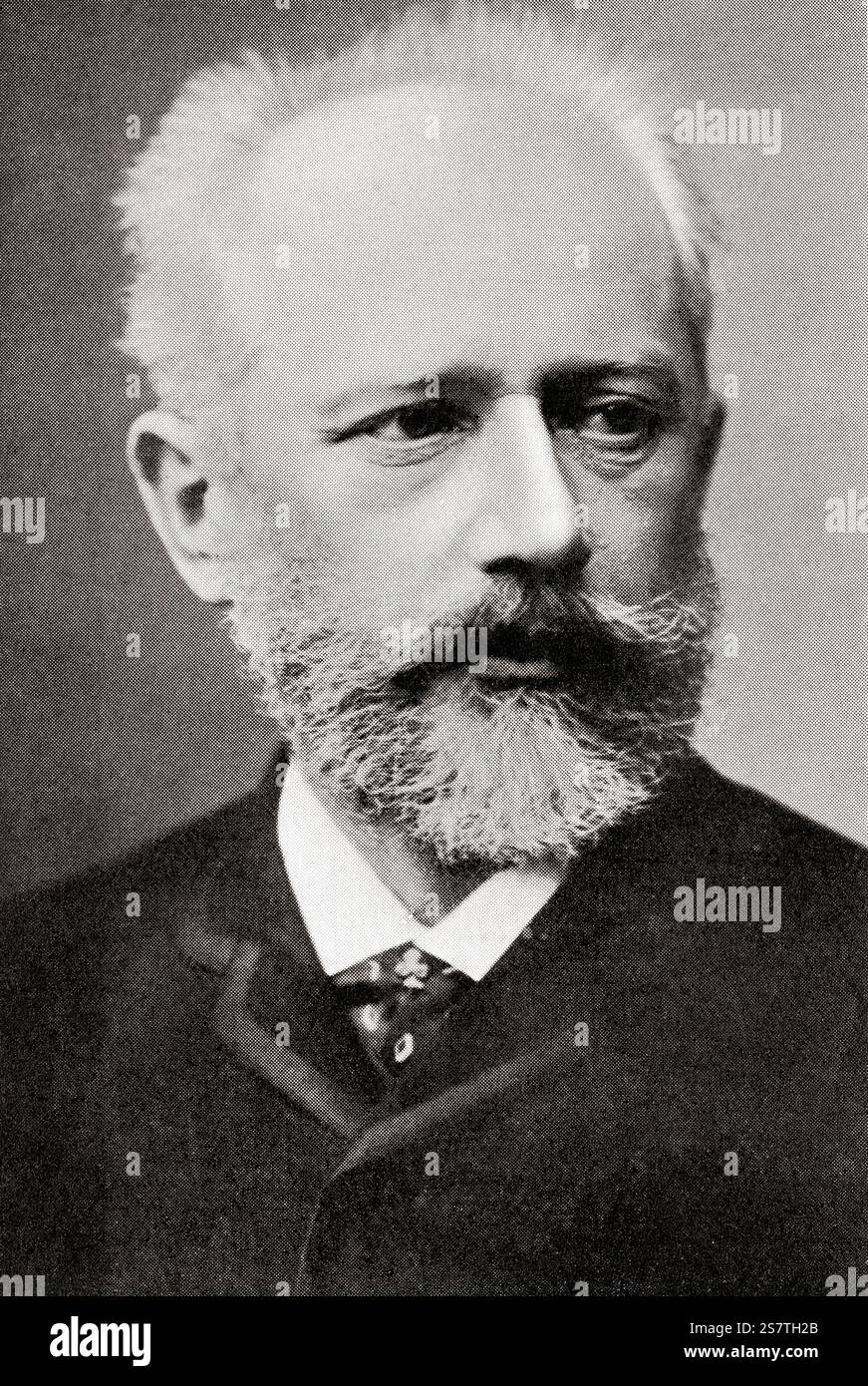 Pjotr Iljitsch Tschaikowski, 1840–1893, alias Peter Iljitsch Tschaikowski. Russischer Komponist der Romantik. Stockfoto