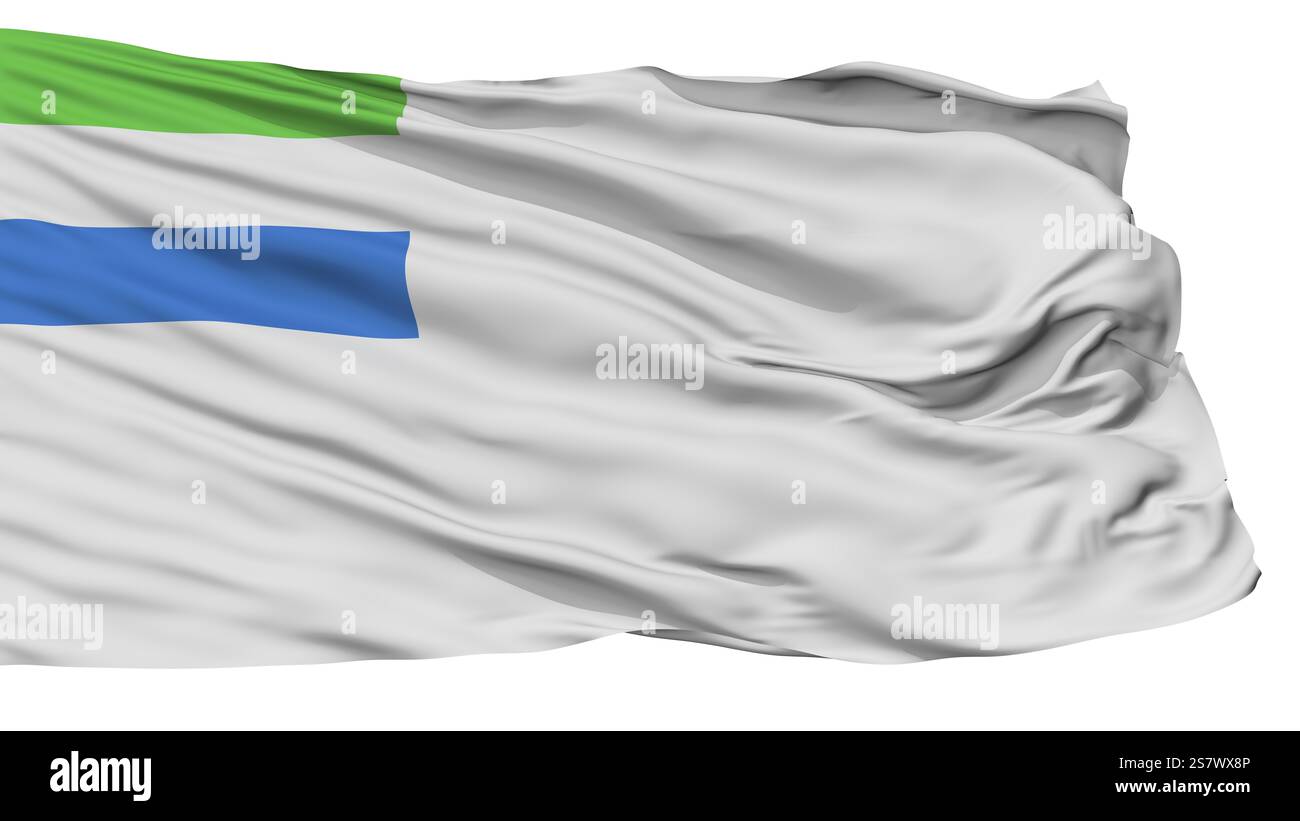 Sierra Leone Naval Fähnchenflagge, Isoliert Auf Weißem Hintergrund Stockfoto