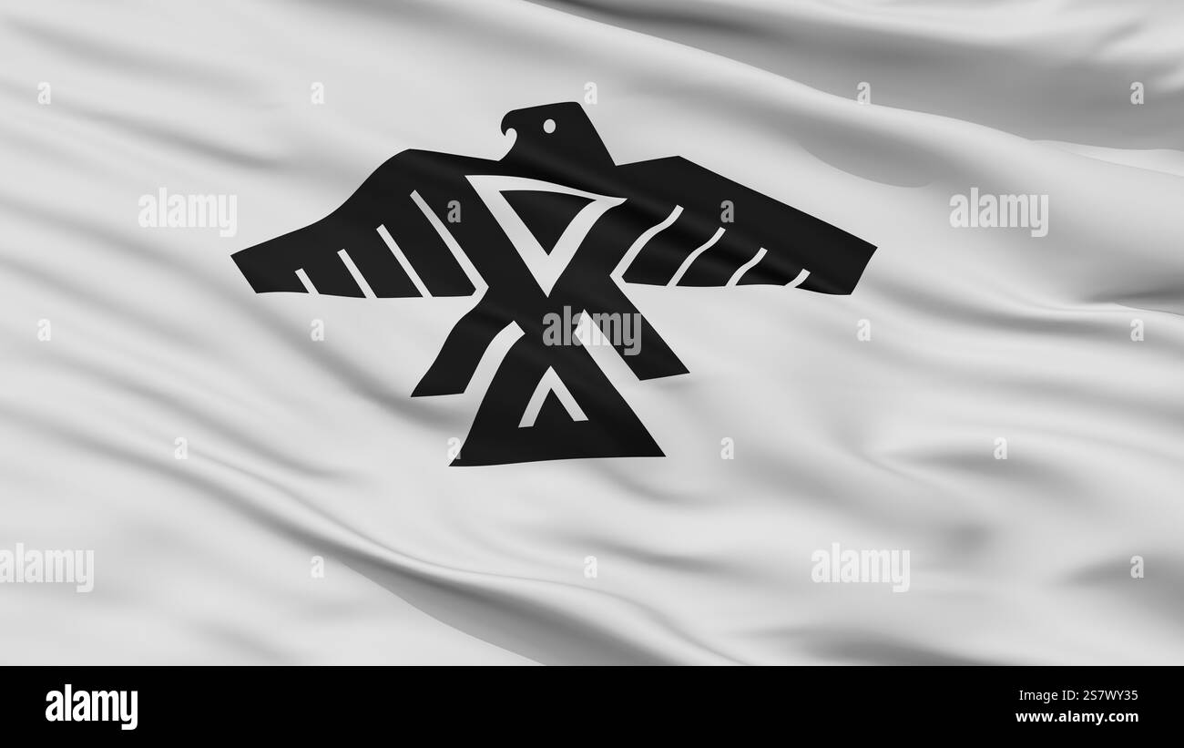 Anishinabe Indian Flag, Großansicht Stockfoto