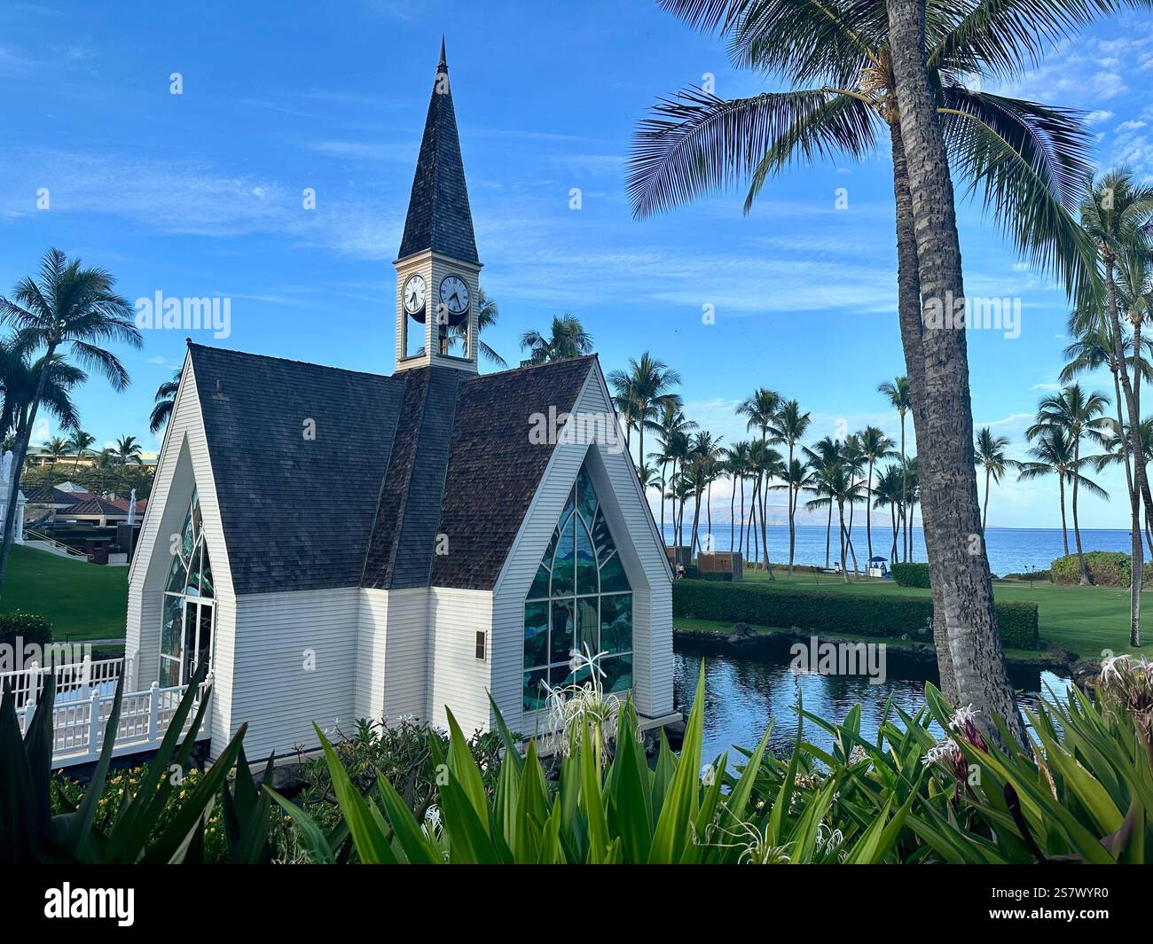 Kirche in Maui - Smartphone-aufgenommenes Stockfoto