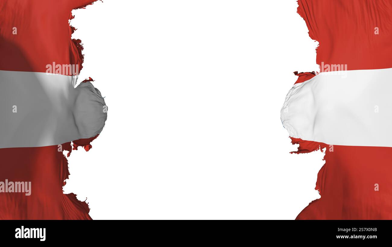 Gejagtes Asuncion, Hauptstadt der Paraguay-Flagge, vor weißem Hintergrund, 3D-Darstellung Stockfoto