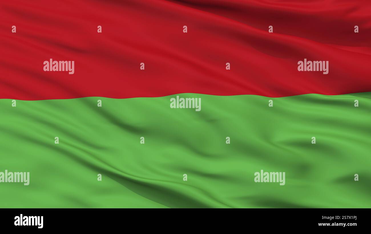 Fiktive Osmanische Flagge, Nahansicht Stockfoto