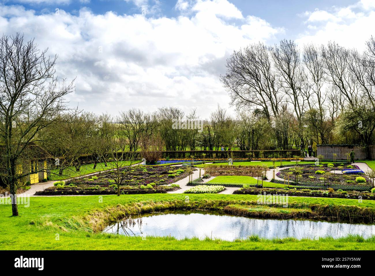 Haus und Garten der Maler Emil Nolde in Norddeutschland; Nolde Haus in Seebüll, Nordfriesland Stockfoto