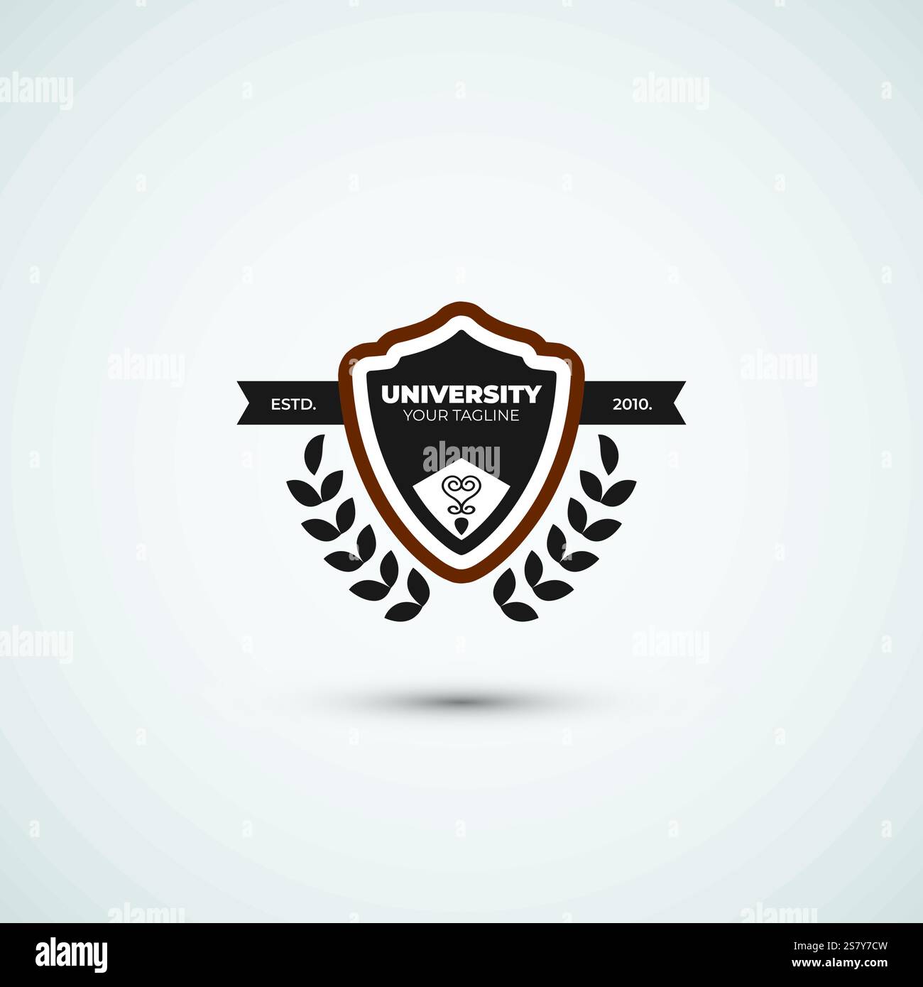 Design-Vorlage für Collage-Logo und Logo für Hochschulbildung Stock Vektor