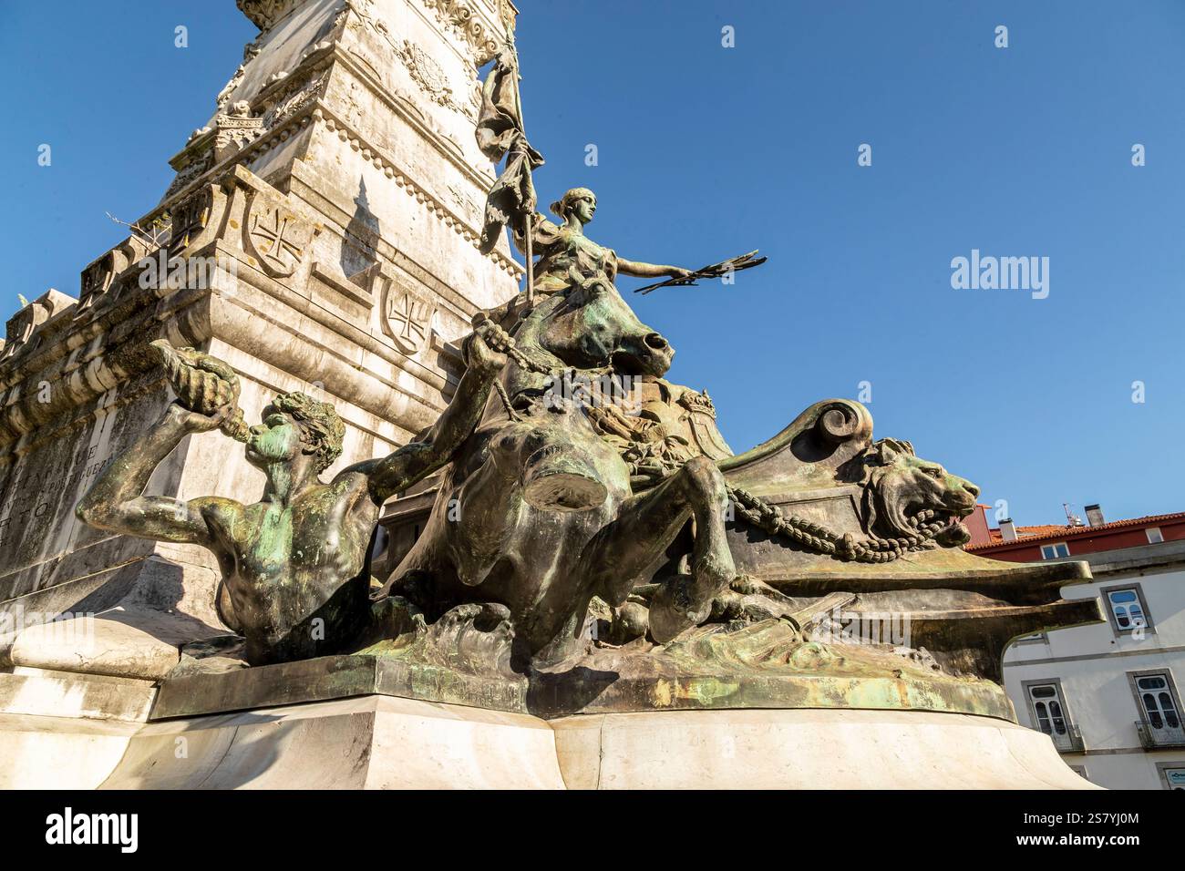 Statue Jardim do Infante Dom Henrique. Porto (Portugal) Stockfoto