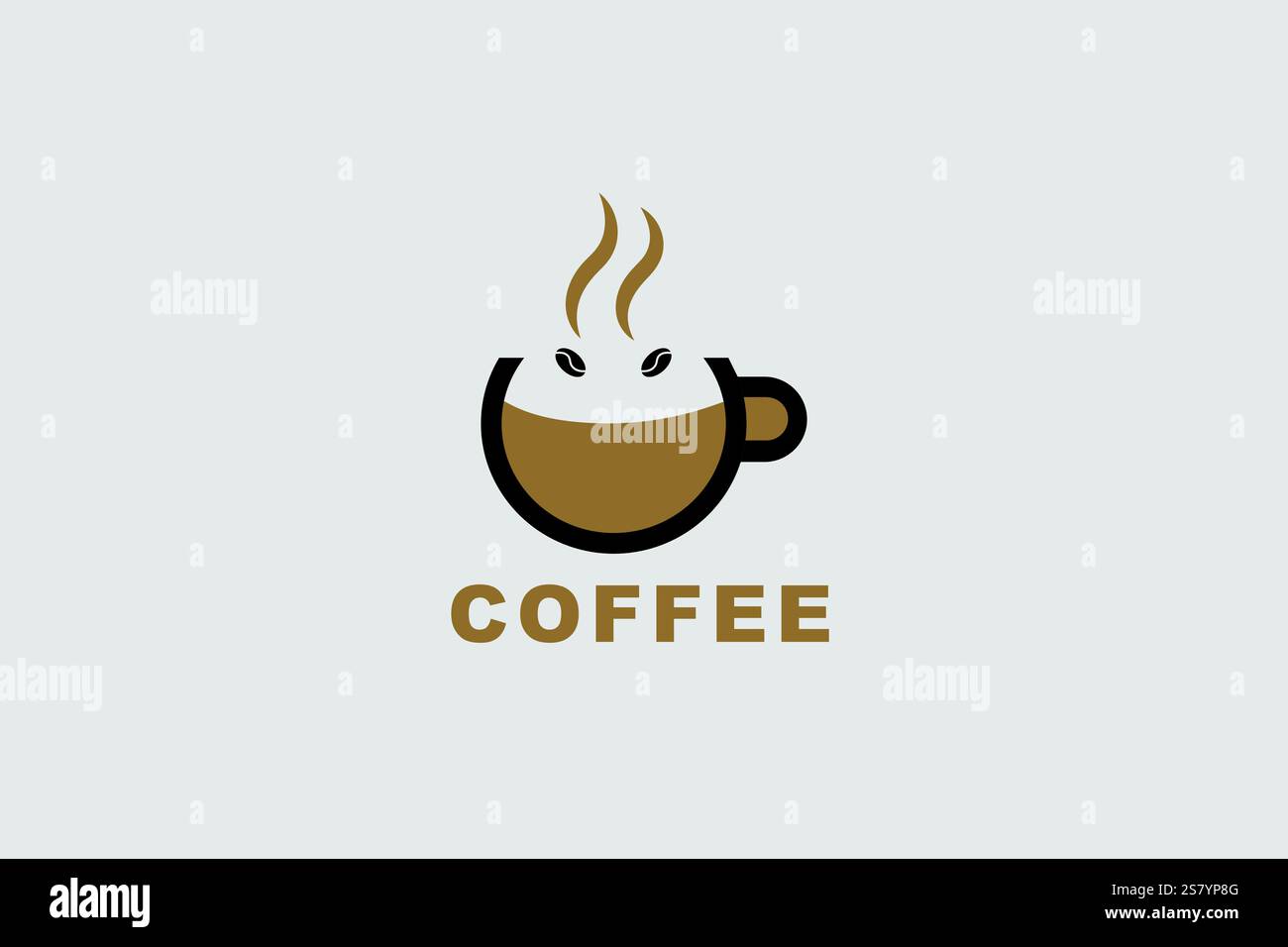 Coffee Logo Design Professional & Classic Stock Vektor