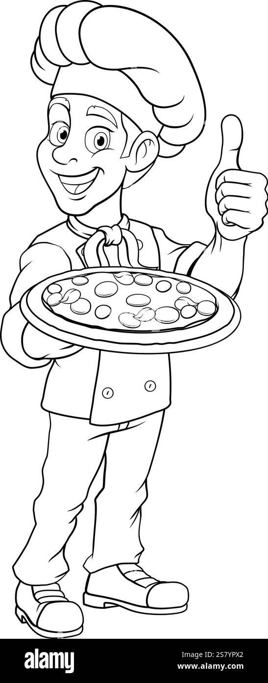 Chef neu 2024 A13 BW-136 Stock Vektor