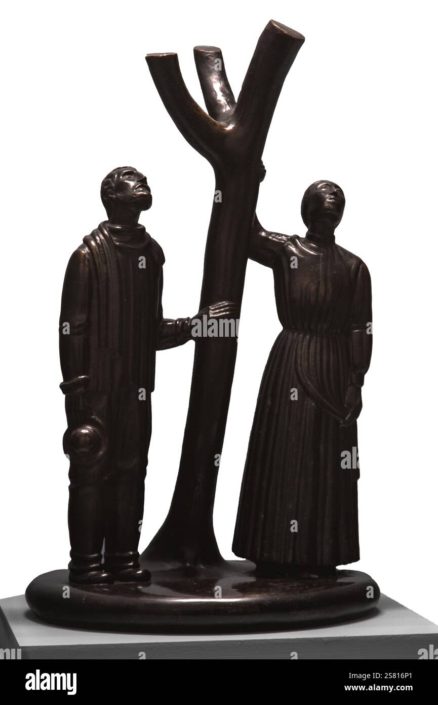 Arturo Martini 1889-1947 „die Sterne“ 63 x 38 cm Bronzeskulptur. Stockfoto