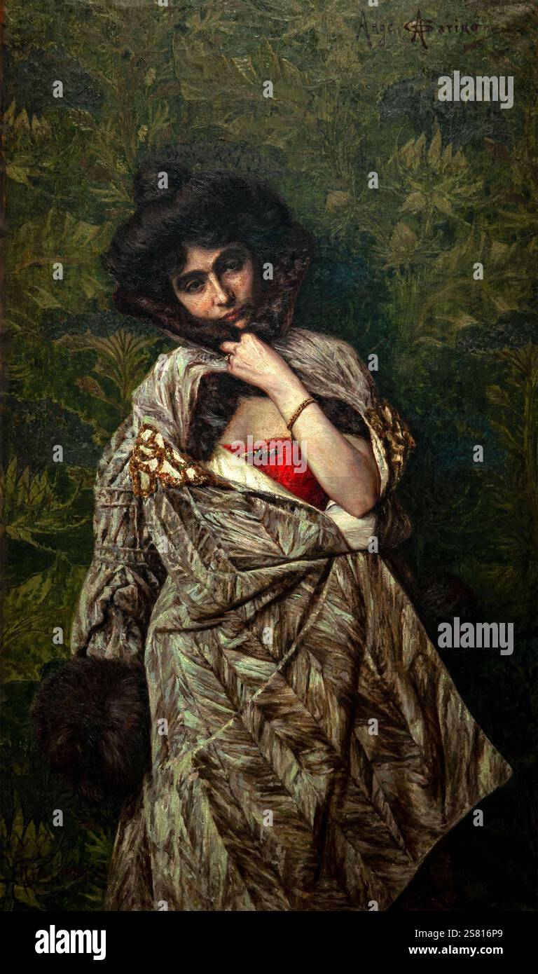 Angelo Garino 1880-1945 „After the Ball“ 1904, 141 x 82 cm Öl auf Leinwand. Stockfoto
