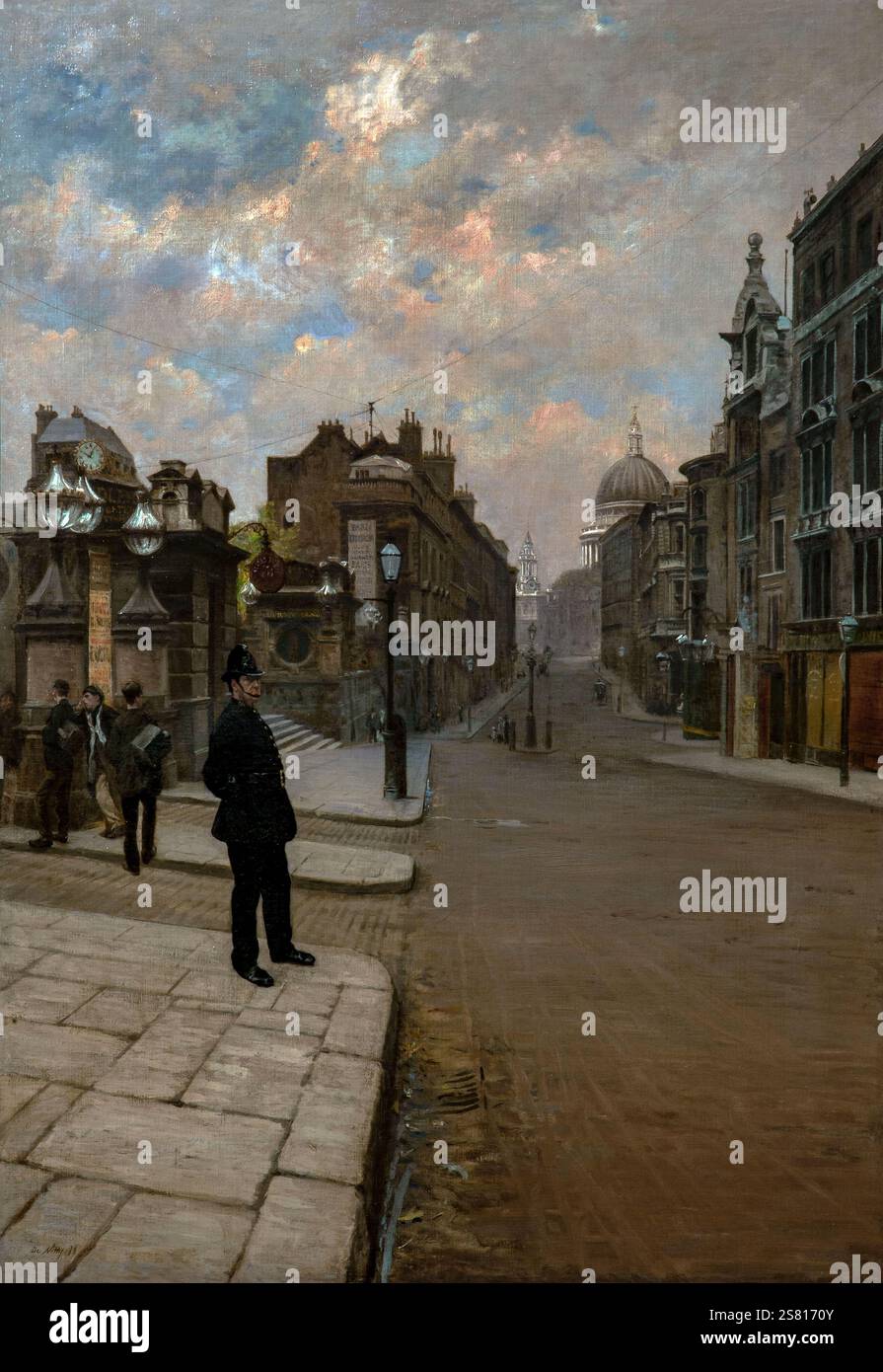 Giuseppe de Nittis 1846-1884 „Sunday in London“ 1878, 116 x 80 cm Öl auf Leinwand. Stockfoto